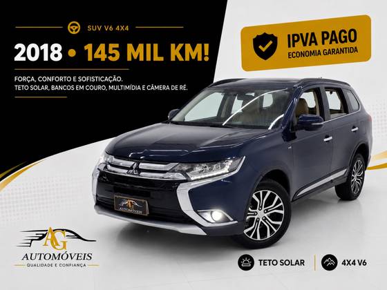MITSUBISHI OUTLANDER 3.0 GT 4X4 V6 24V GASOLINA 4P AUTOMÁTICO MITSUBISHI OUTLANDER 3.0 GT 4X4 V6 24V GASOLINA 4P AUTOMÁTICO
